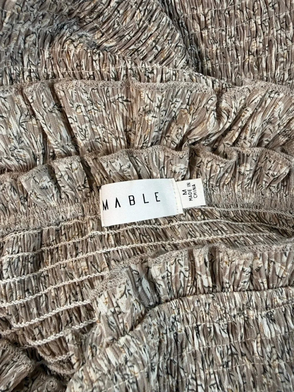 Mable Esme Smocking Detailed MIDI Dress Size Medium